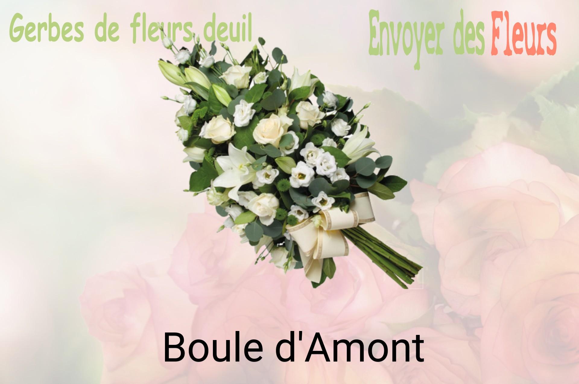Gerbe de fleurs de deuil livrée à Boule-d'Amont